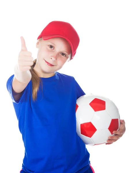 Schöne Gir mit einem Ball. — Stockfoto