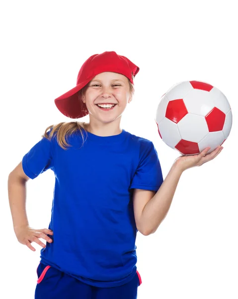 Schöne Gir mit einem Ball. — Stockfoto