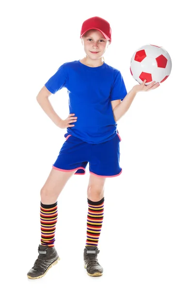 Schöne Gir mit einem Ball. — Stockfoto