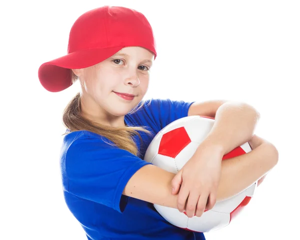 Schöne Gir mit einem Ball. — Stockfoto