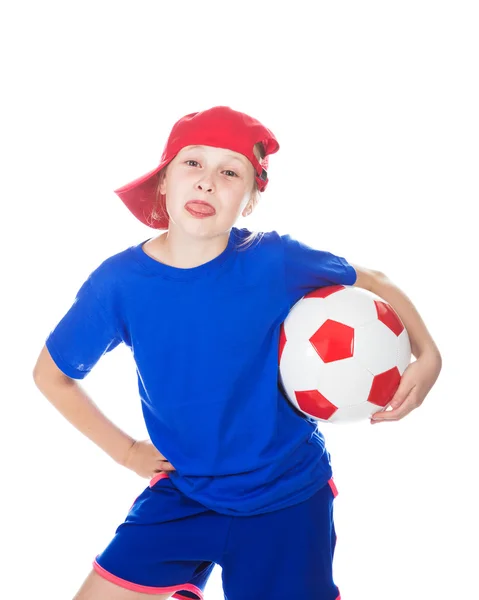 Schöne Gir mit einem Ball. — Stockfoto