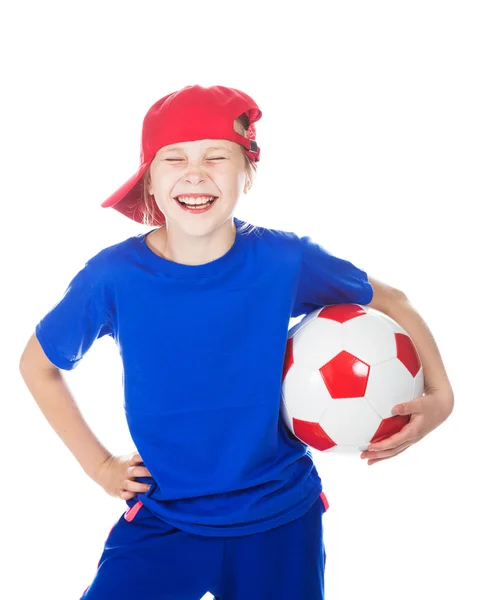 Schöne Gir mit einem Ball. — Stockfoto