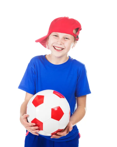 Schöne Gir mit einem Ball. — Stockfoto