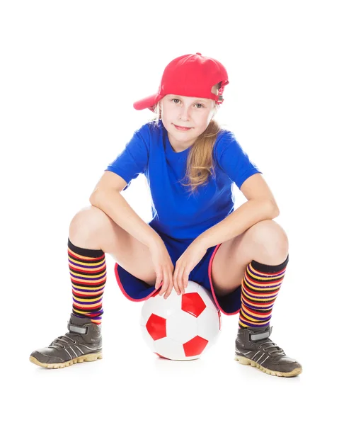 Schöne Gir mit einem Ball. — Stockfoto