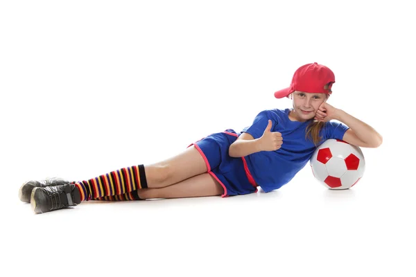 Hermosa gir con una pelota . — Foto de Stock