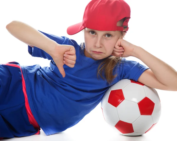 Schöne Gir mit einem Ball. — Stockfoto