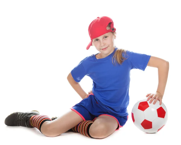 Schöne Gir mit einem Ball. — Stockfoto