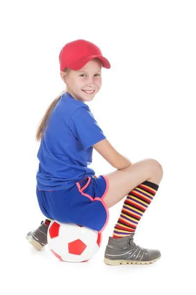 Hermosa gir con una pelota . —  Fotos de Stock