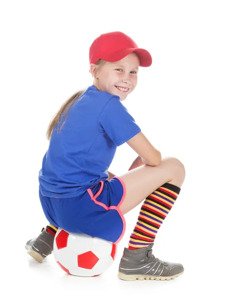 Hermosa gir con una pelota . —  Fotos de Stock