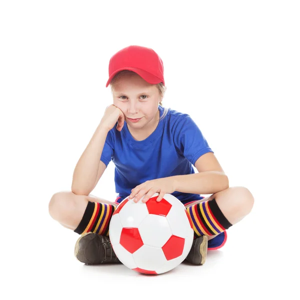 Schöne Gir mit einem Ball. — Stockfoto