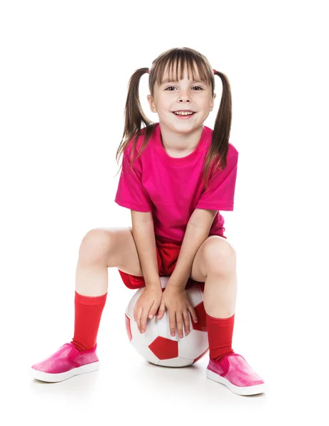 Schöne Gir mit einem Ball. — Stockfoto