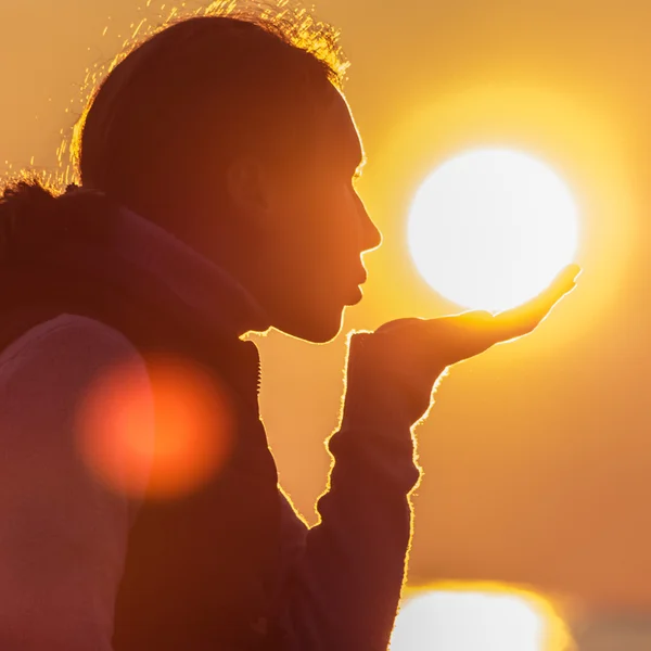 Bella ragazza in viaggio  . — Foto Stock