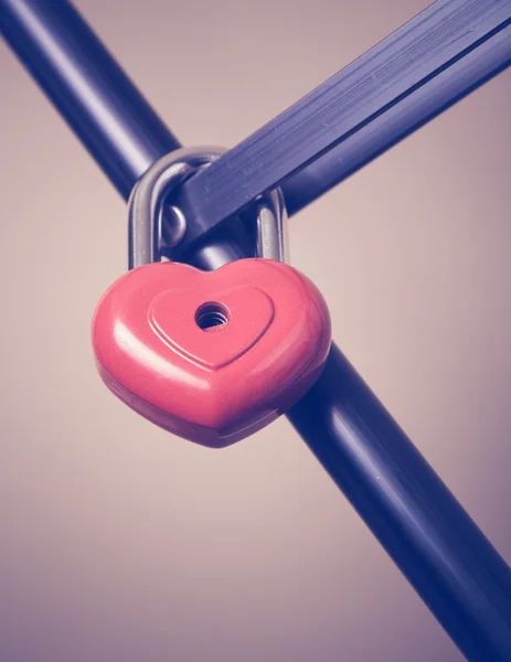 Lock in the form of a heart. — Stock Photo, Image
