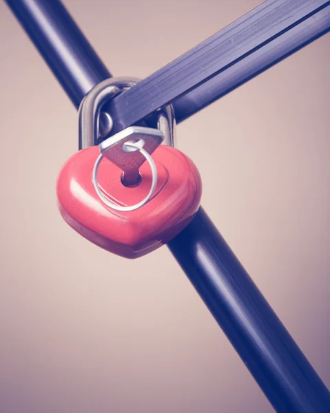 Lock in the form of a heart. — Stock Photo, Image