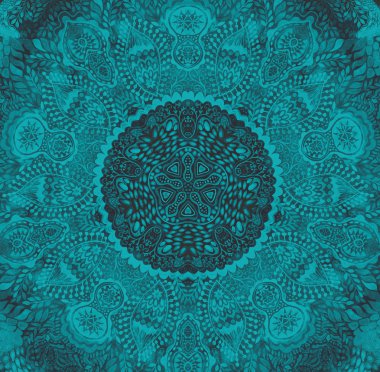 Suluboya mandala. Dekor tasarım için