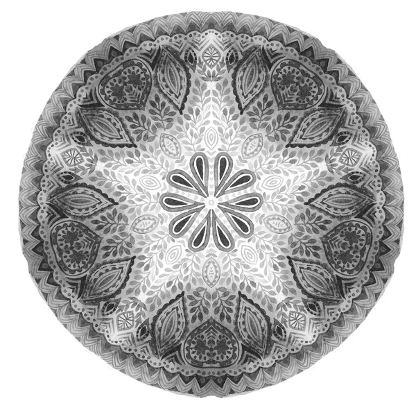 Suluboya mandala. Dekor, tasarım, dantel süs için. — Stok fotoğraf