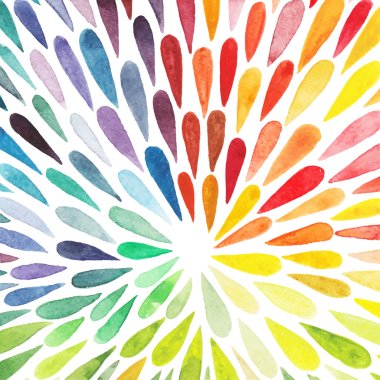 Vector watercolor colorful abstract background.