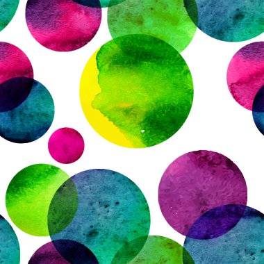 suluboya daireler seamless modeli