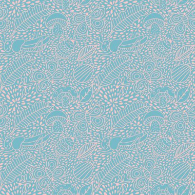 Vektör yaprak ile seamless modeli