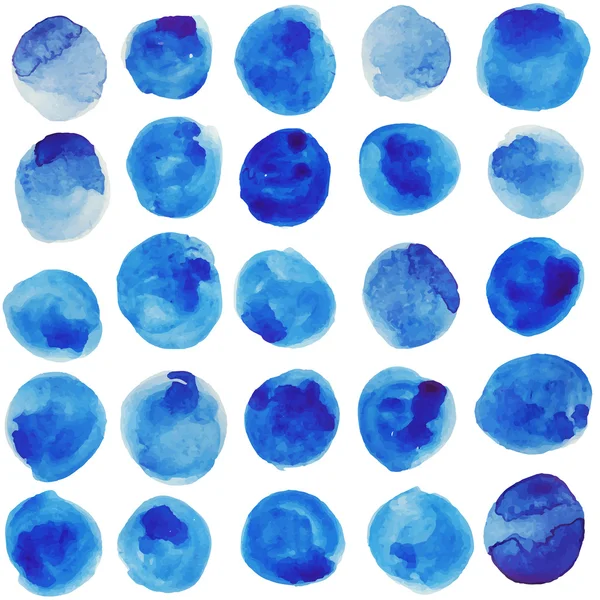 Vecteur aquarelle cercles motif sans couture . — Image vectorielle