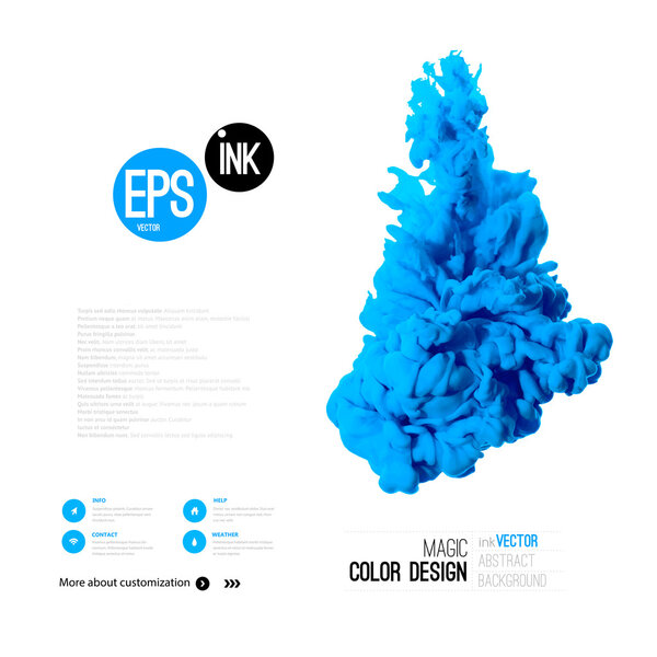 Vector abstract cloud.