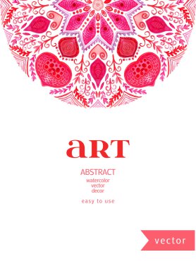 soyut çiçek süsleme sınır