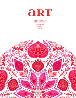 soyut çiçek süsleme sınır