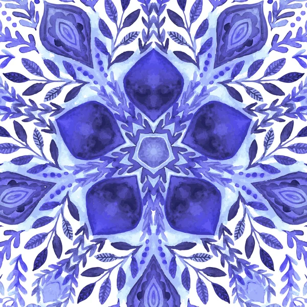 Borde ornamental floral abstracto — Archivo Imágenes Vectoriales