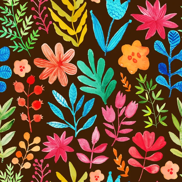Original floral seamless background — Stock Vector
