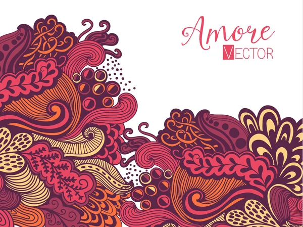 Tarjeta de invitación abstracta con onda abstracta — Vector de stock