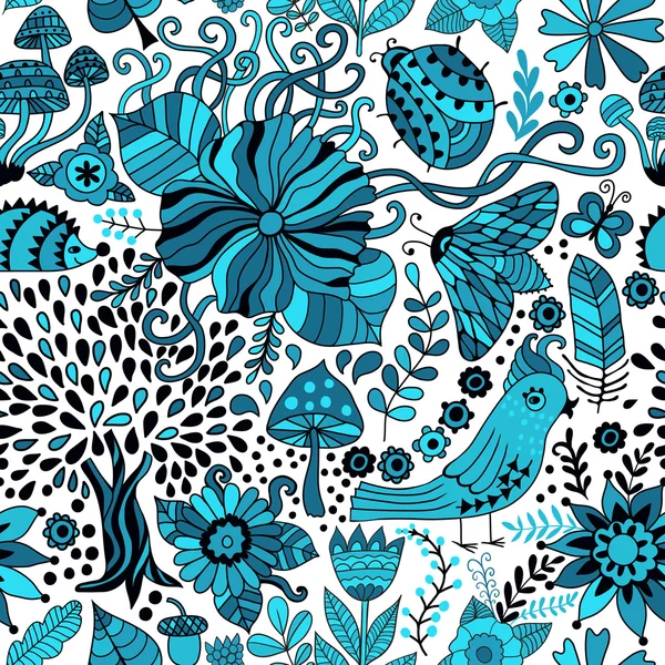 Seamless floral pattern — Stock Vector