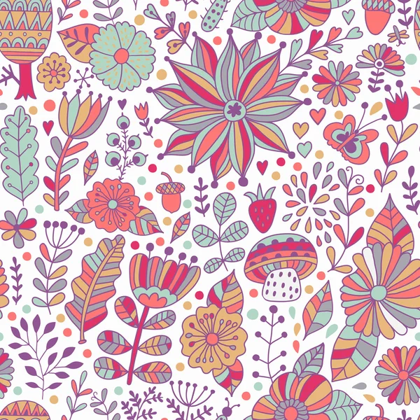 Seamless floral pattern — Stock Vector