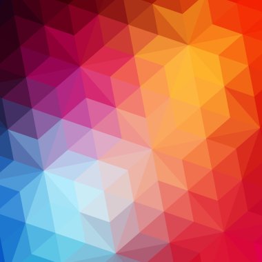 renkli mozaik desen geometrik şekiller