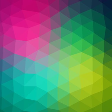 renkli mozaik desen geometrik şekiller