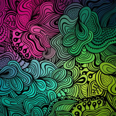 renkli çiçek dalgalı arka plan