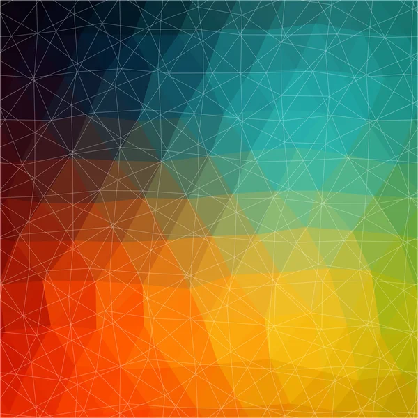 Buntes Mosaik geometrischer Formen — Stockvektor