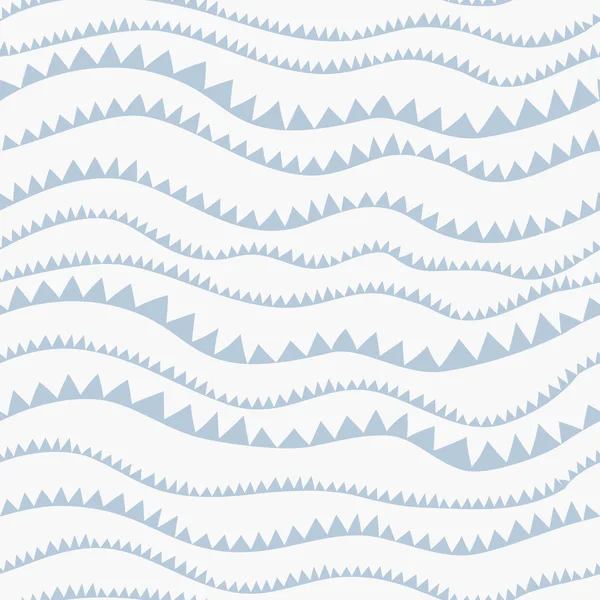 Безшовний візерунок з горизонтальними хвилями — стоковий вектор