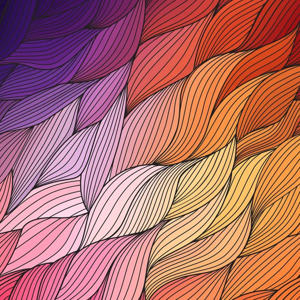 Färgglada vågor textur bakgrund — Stock vektor