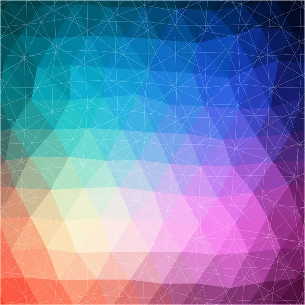 Motif mosaïque coloré de formes géométriques — Image vectorielle