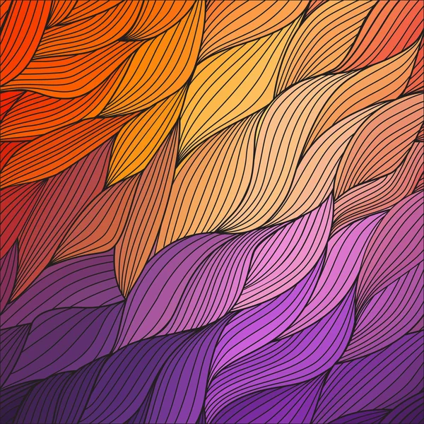 Ondas coloridas textura fundo — Vetor de Stock