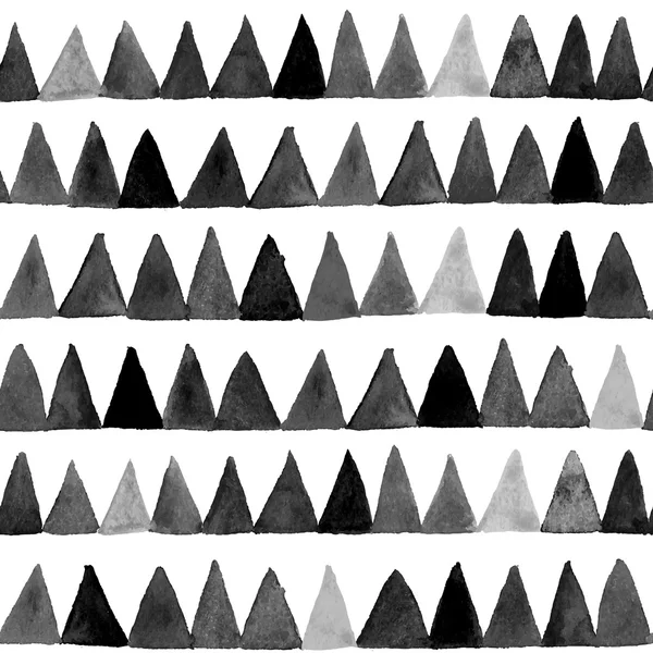 Triangoli acquerello modello senza soluzione di continuità — Vettoriale Stock