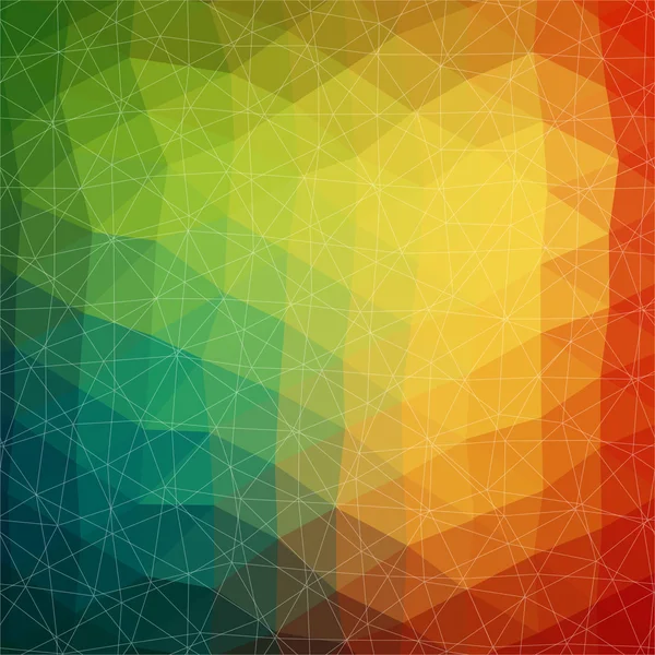 Pola mosaik berwarna-warni dari bentuk geometris - Stok Vektor