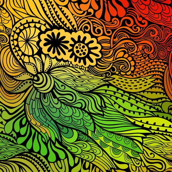 Fondo floral colorido — Vector de stock