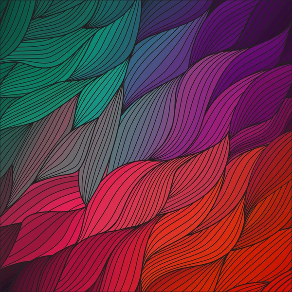 Ondes colorées texture fond — Image vectorielle