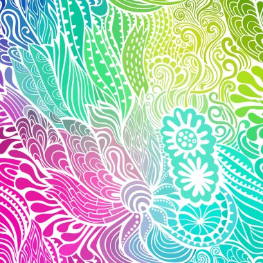 Renkli dalgaları zemin