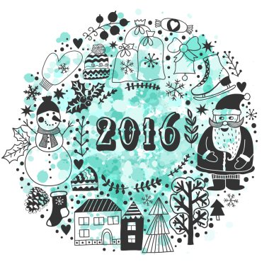 Noel tebrik kartı şablonu