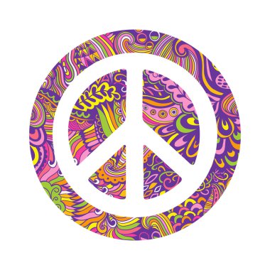 renkli barış işareti