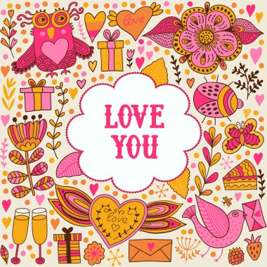 Sevgililer Günü tebrik kartı..