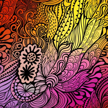 Renkli dalgaları zemin