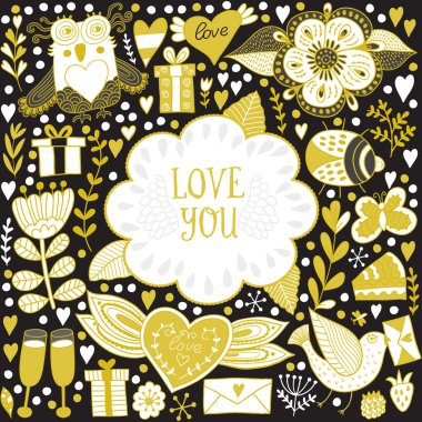 Sevgililer Günü tebrik kartı..